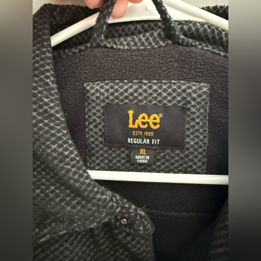 Lee Snap Button Up Shacket Jacket Men’s Sz Xl Gre… - image 2